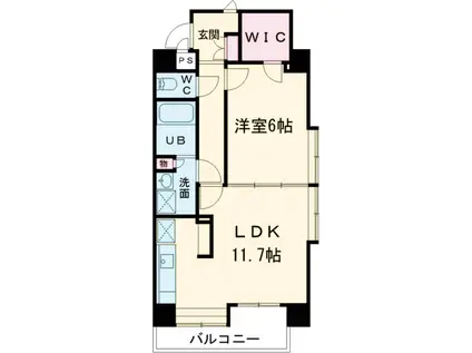 オザリア葛西1(1LDK/3階)の間取り写真