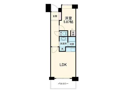 ライオンズマンション西船橋駅前(1LDK/11階)の間取り写真