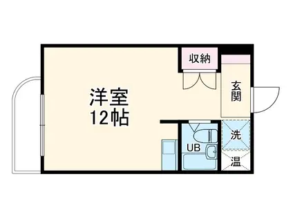 プレアール大垣本町(ワンルーム/3階)の間取り写真