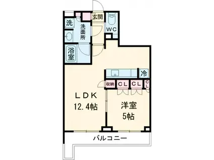 ブライズ高井戸DUE(1LDK/3階)の間取り写真