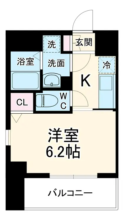 プロスタイルウェルス関内住吉町 9階階 間取り
