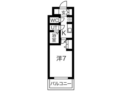 メイクスWアート丸の内(1K/10階)の間取り写真