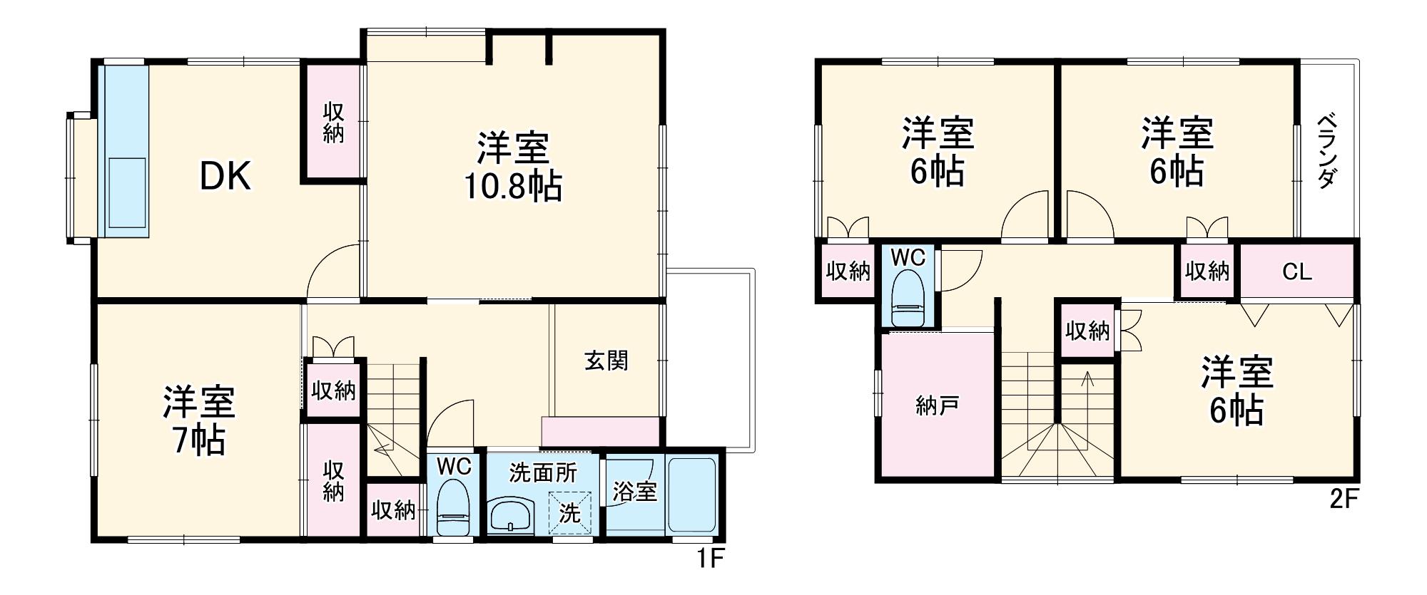 京浜急行電鉄本線 弘明寺駅(京急) 徒歩15分 2階建 築45年(5SDK)の間取り写真