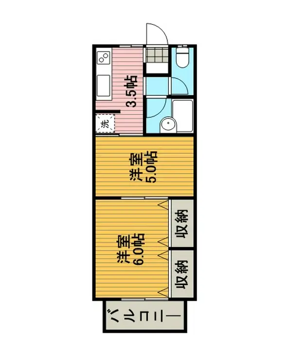 サニーヒルズ 2階階 間取り