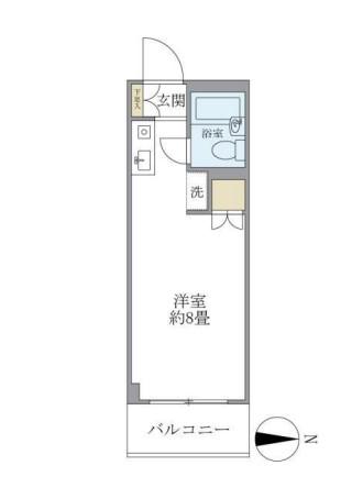 R-STYLE南大泉(ワンルーム/1階)の間取り写真