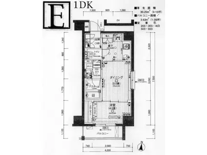 日神デュオステージ王子神谷(1DK/3階)の間取り写真