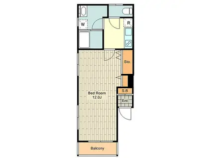 REEM 中野上町(ワンルーム/4階)の間取り写真