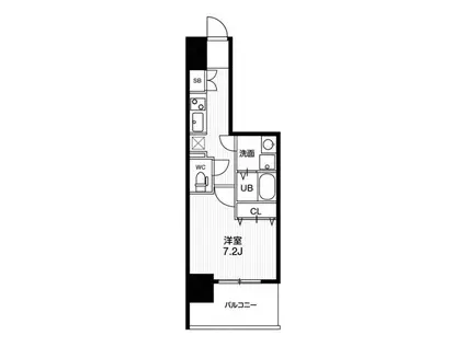N-STAGE八王子(1K/9階)の間取り写真