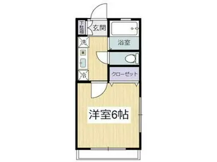 グレース青葉2(1K/1階)の間取り写真