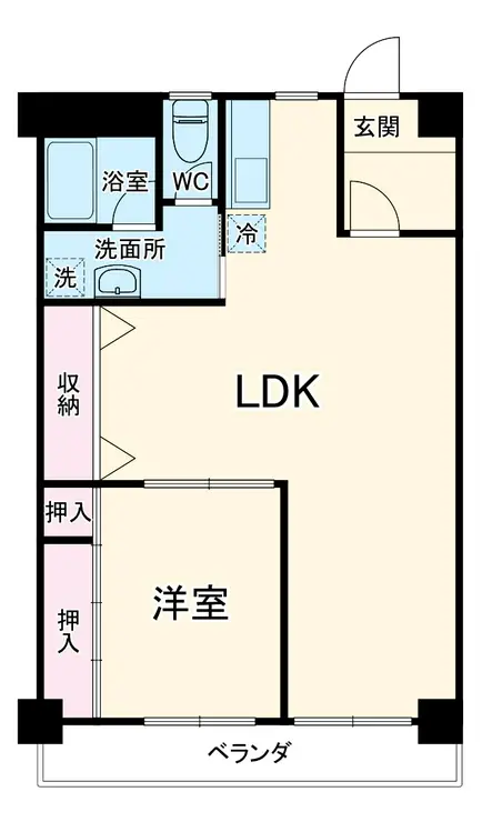 星川ハイツ 4階階 間取り