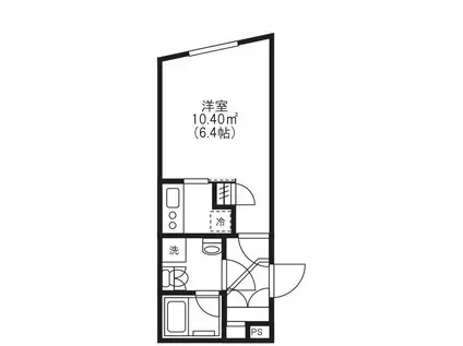 ルーデンスときわ台Ⅱ(1K/5階)の間取り写真