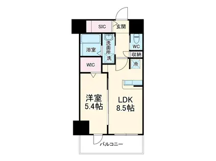 エールグラン豊中本町(1LDK/7階)の間取り写真