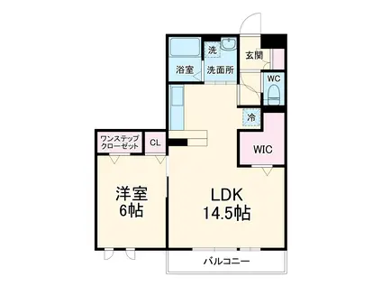 ヴィアレットⅦ(1LDK/2階)の間取り写真