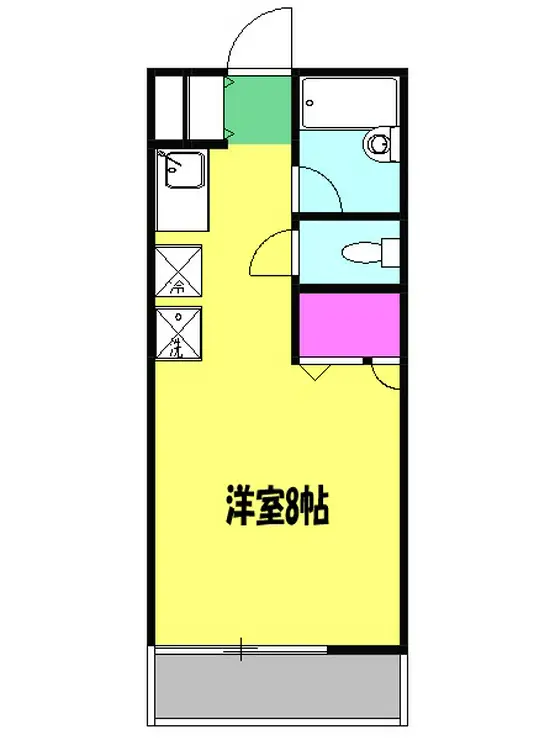 ベルシオン丸久A棟 1階階 間取り