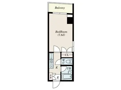 S-FORT八王子(1K/3階)の間取り写真