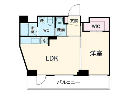 ポーテラス本郷(1LDK/5階)の間取り写真