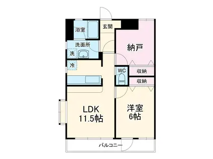 サンレジデンス(1SLDK/3階)の間取り写真