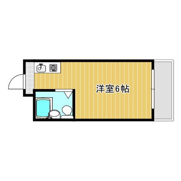 プチマンション日赤東(ワンルーム/4階)の間取り写真