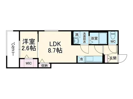 KLEIS春日部2(1LDK/1階)の間取り写真