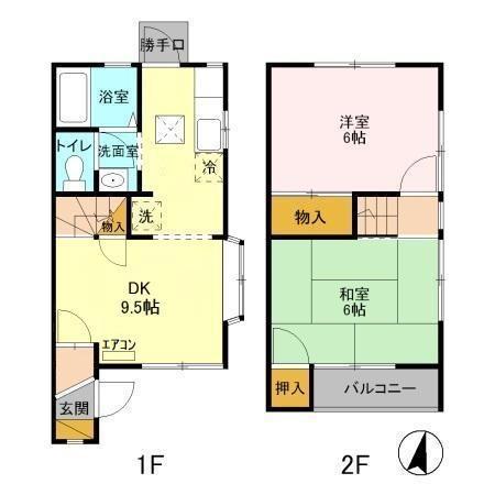 アムール中村(3K)の間取り写真