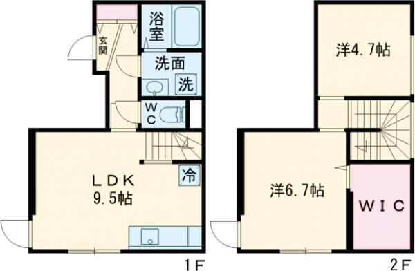 SPACIO(1SLDK/1階)の間取り写真
