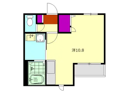 緑壱番館KATUMI(ワンルーム/2階)の間取り写真