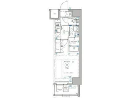 DIPS野方RESIDENCE(1K/6階)の間取り写真
