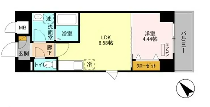 プリムヴェール 4階階 間取り