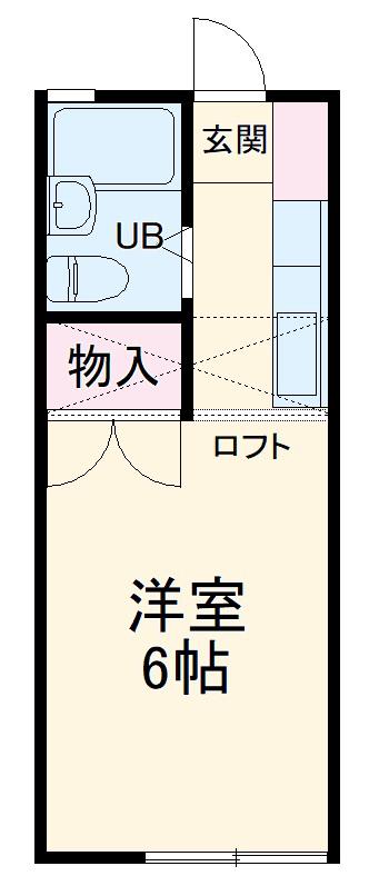 シティハイツマツモト(1K/1階)の間取り写真