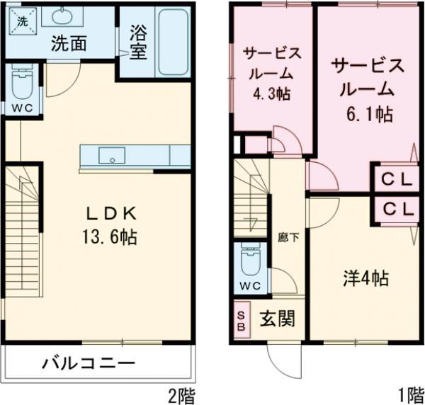 ＫｏｌｅｔＴｅｒｒａｃｅ杉並本天沼(1SLDK)の間取り写真