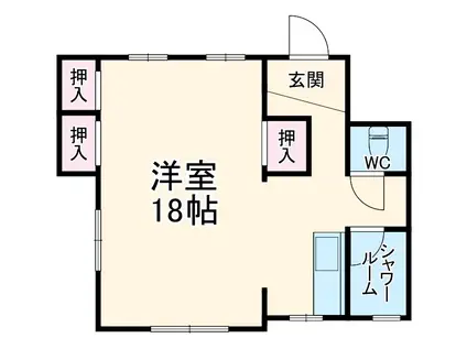 VINTAGE BASE(1K/1階)の間取り写真