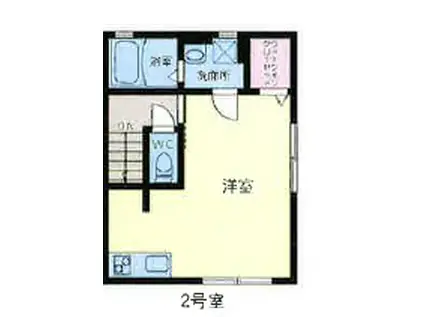 プレシャスコート(ワンルーム/2階)の間取り写真