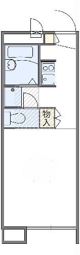 中泉ロジュマン(1K/1階)の間取り写真