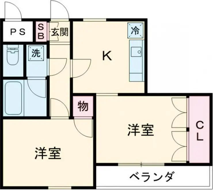 グランドール新小岩 2階階 間取り