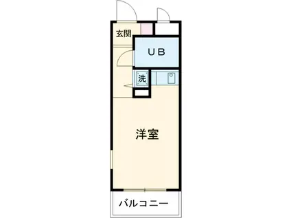 マメゾン西荻窪(ワンルーム/1階)の間取り写真
