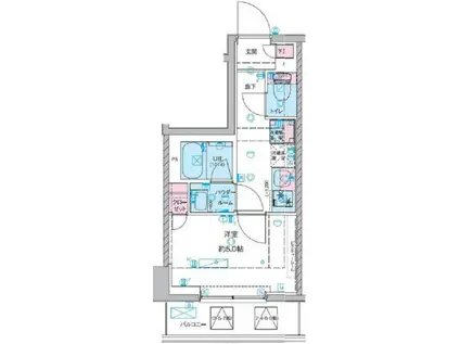 ジェノヴィア桜上水Ⅱ(1K/5階)の間取り写真