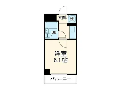 DORMITORY GOKOH(1K/3階)の間取り写真