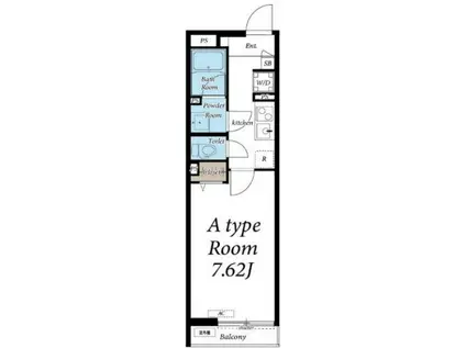 リブリ・ESPOIR 伍番館(1K/3階)の間取り写真