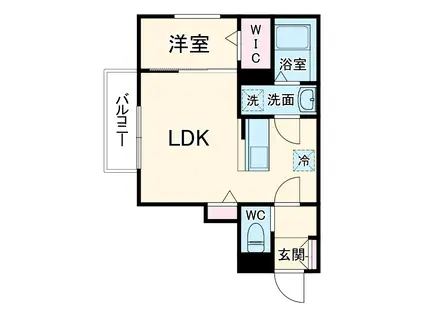 KLEIS北上尾Ⅲ(1LDK/2階)の間取り写真