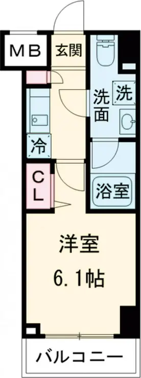 メインステージ千住中居町 5階階 間取り
