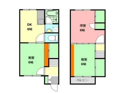 大熊町テラスハウス(3DK)の間取り写真