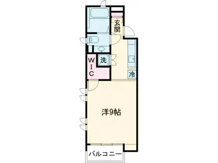 VIVERE S(1K/2階)の間取り写真