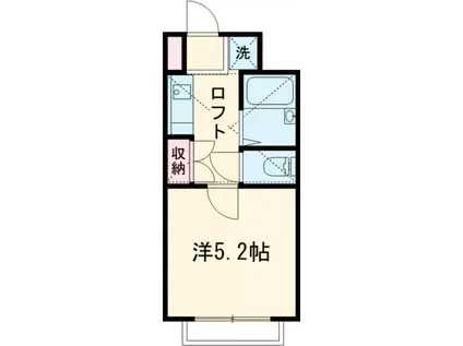 国立ファニー(ワンルーム/1階)の間取り写真