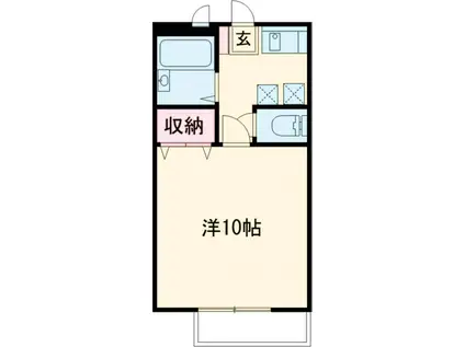 トミーハイツアルカディア(1K/1階)の間取り写真