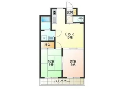 ハイランドパレス(2LDK/3階)の間取り写真