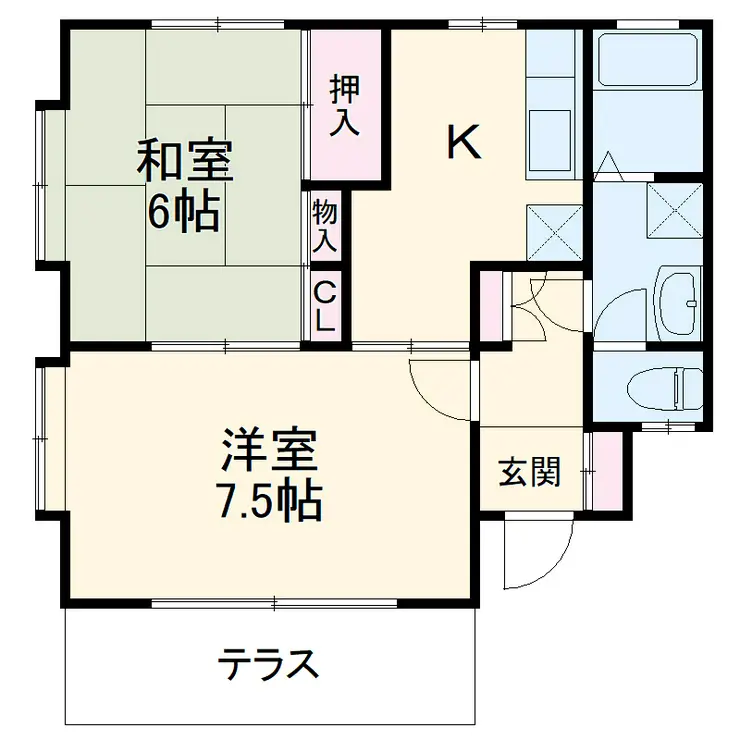 スマイルハイツ 1階階 間取り