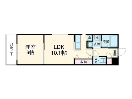 SOGA ARCHITECT BLDⅡ(1LDK/2階)の間取り写真