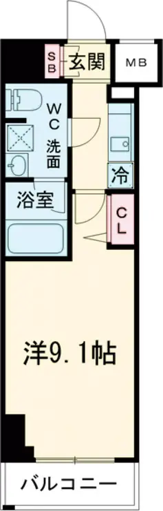 メインステージ千住河原町 2階階 間取り
