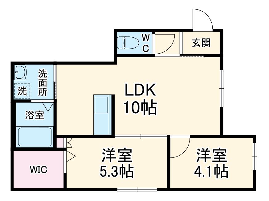 GRACIA八千代台(2LDK/1階)の間取り写真