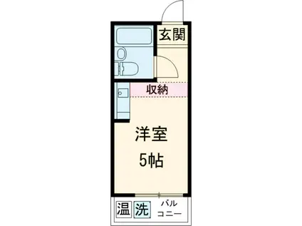 TOP・学芸大学第4(ワンルーム/1階)の間取り写真